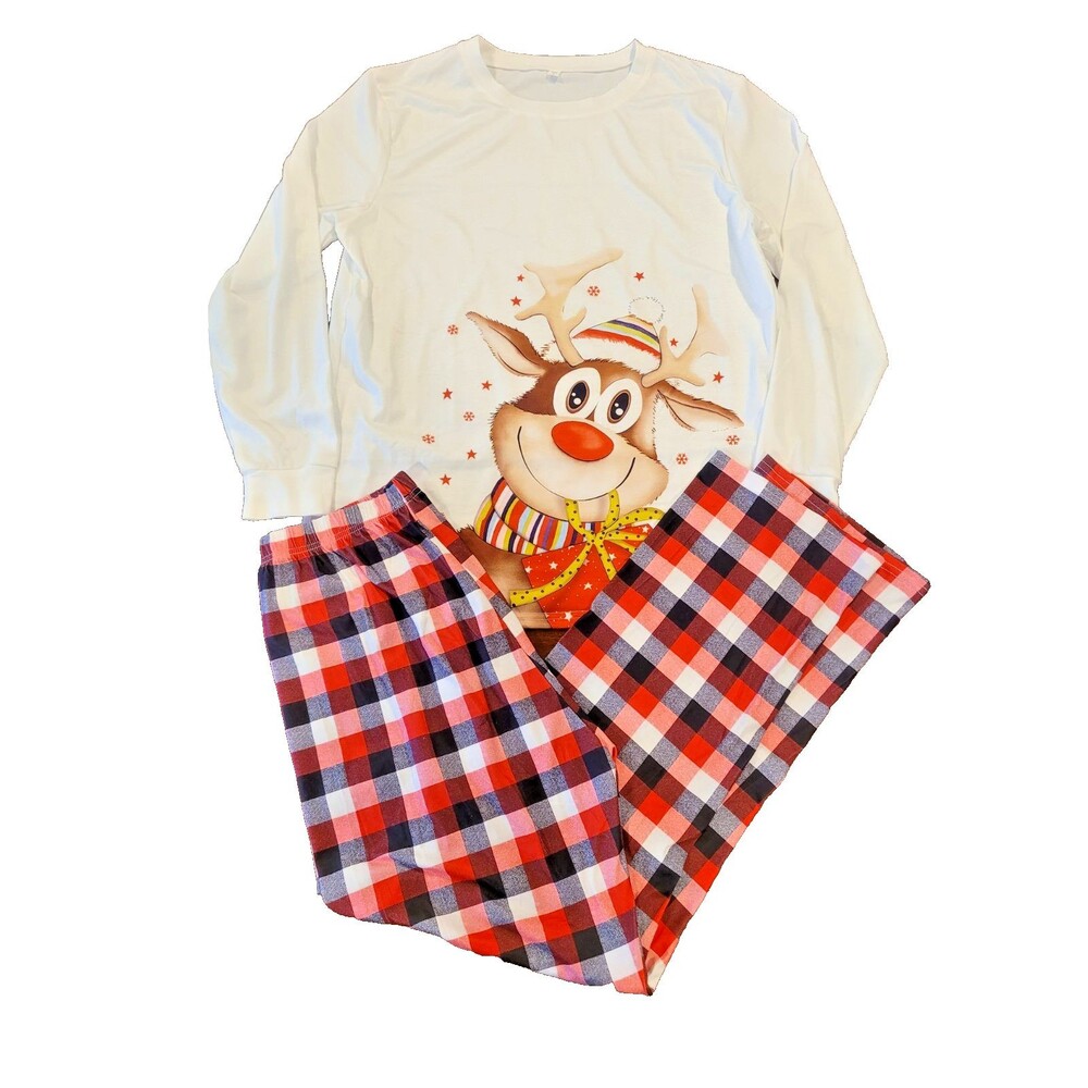 Men's Christmas Pajamas W/ Reindeer,  Size S